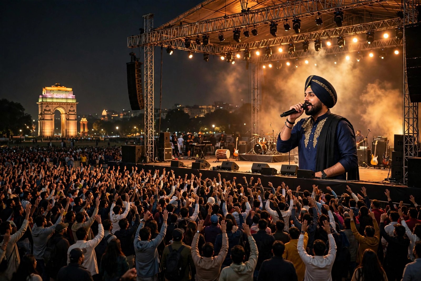 Diljit Dosanjh Delhi concert stage moment ahead of his October 30 Aura India Tour show at JLN Stadium