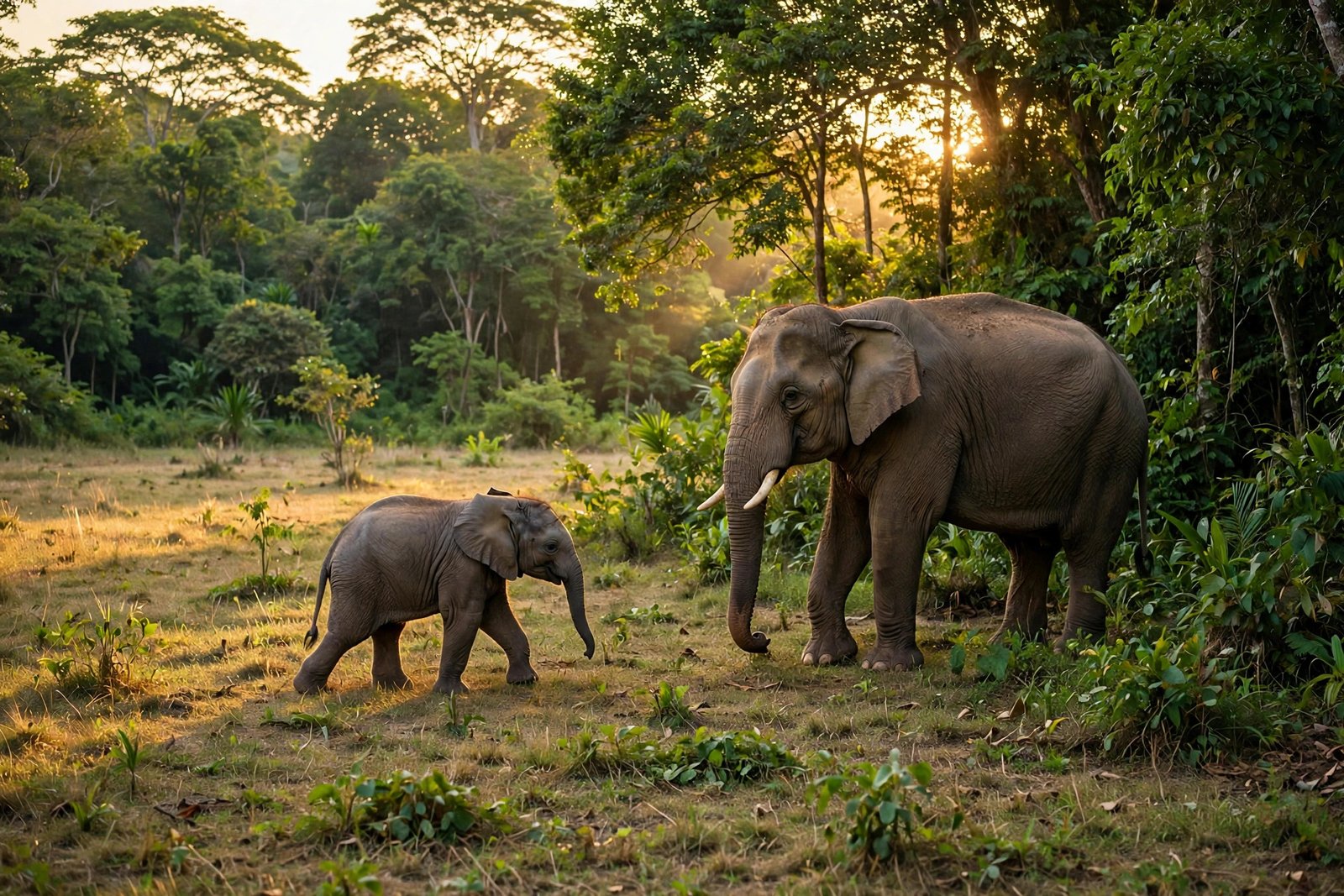 Elephant calf reunited mother after 7 hours in Kurseong forest reunion