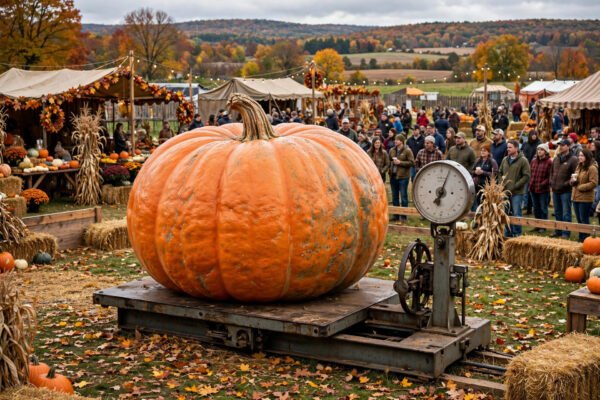 Largest pumpkin world record giant pumpkin at a weigh-off festival