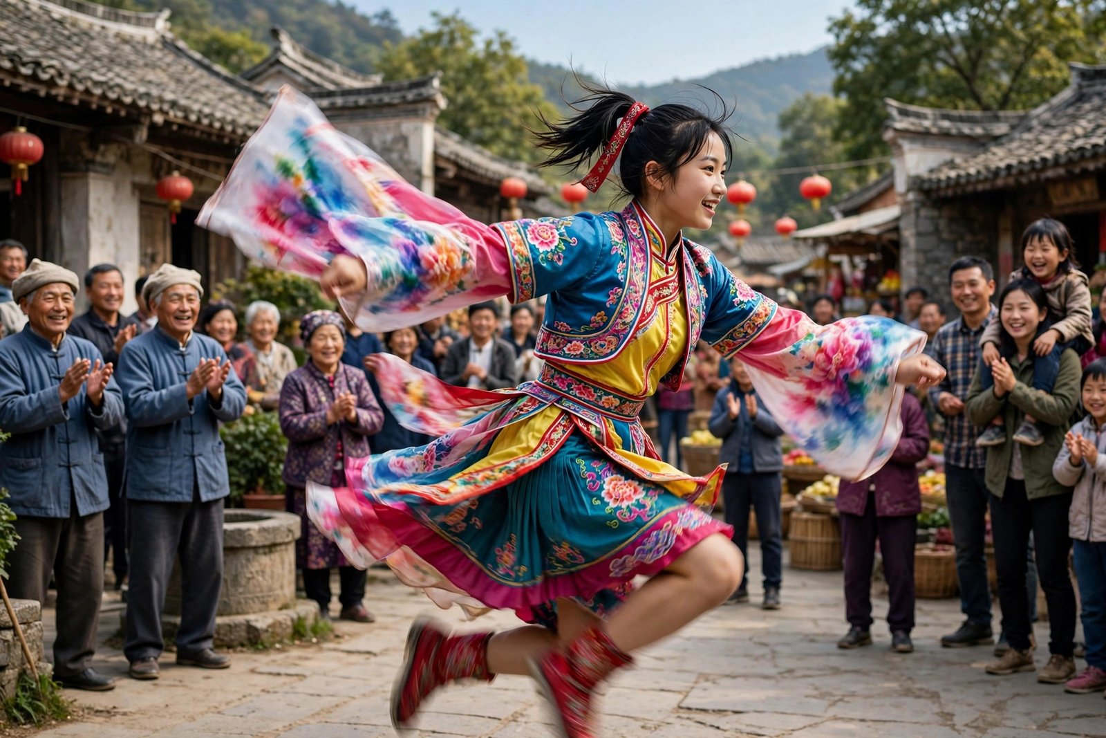 Dancer demonstrating the shanshenbu viral dance dodge step move