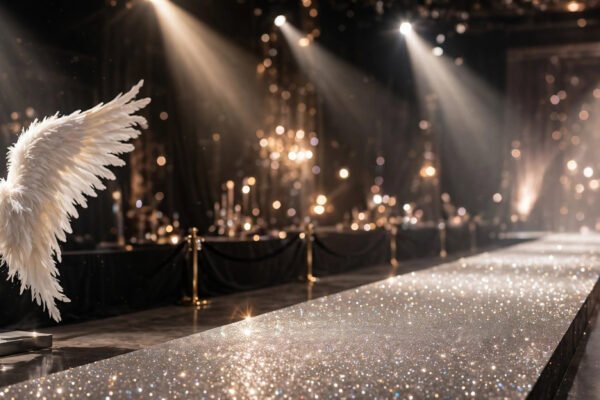 Victoria's Secret TikTok trend parody with a creator joking about skipping the runway show
